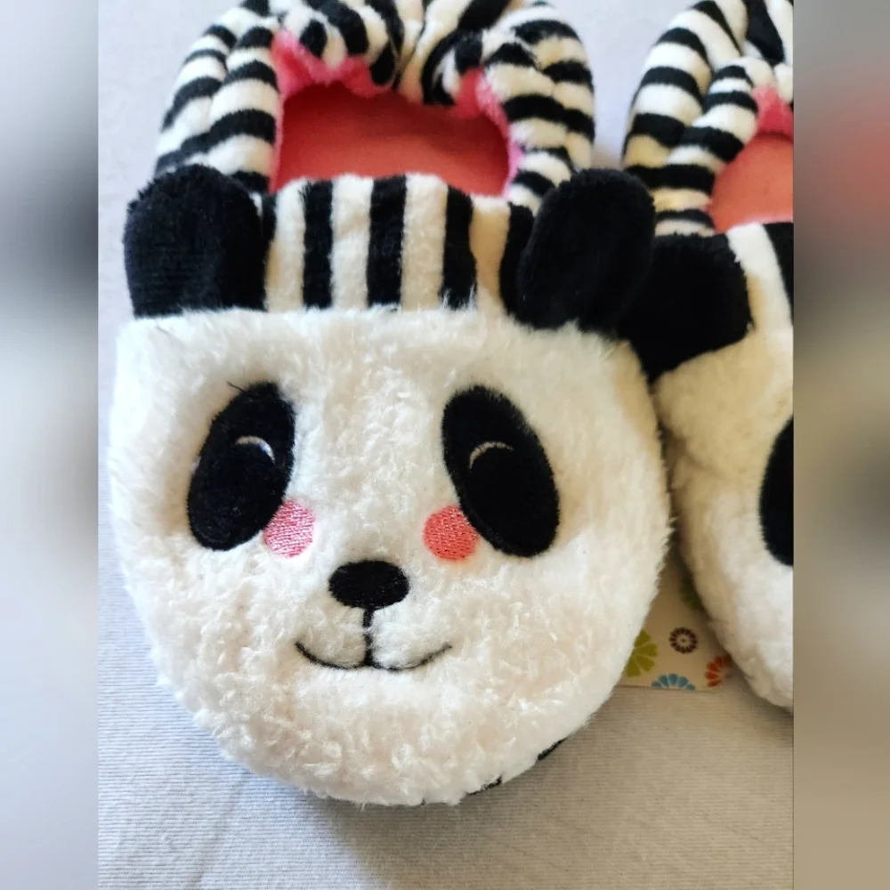 Toddler Girls Closed Back Panda Slippers